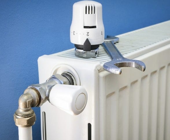 central-heating Power flushing radiators and central heating system.